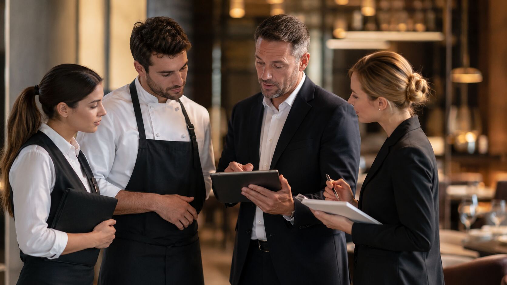 Team nutzt digitales Betriebswissen im Arbeitsalltag